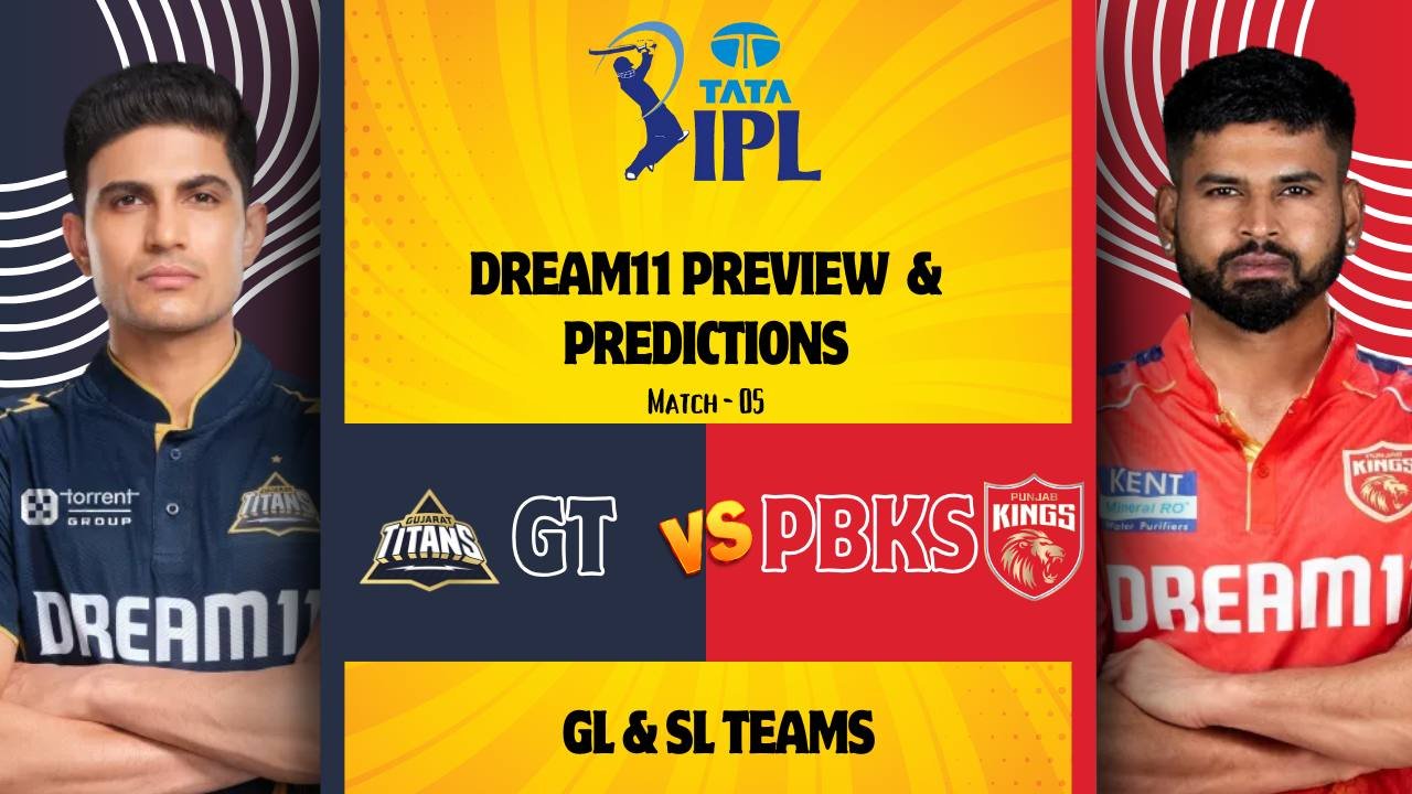 GUJARAT TITANS VS PUNJAB KINGS DREAM11 TEAMS