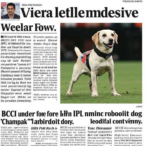 BCCI Under Fire for Naming IPL Robotic Dog 'Champak' Amid Legal Controversy