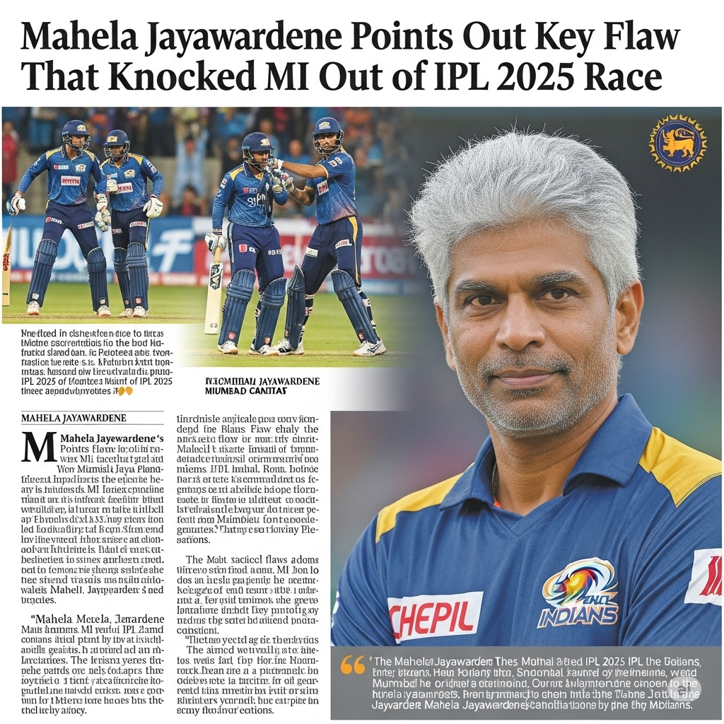 Mahela Jayawardene Points Out Key Flaw That Knocked MI Out of IPL 2025 Race