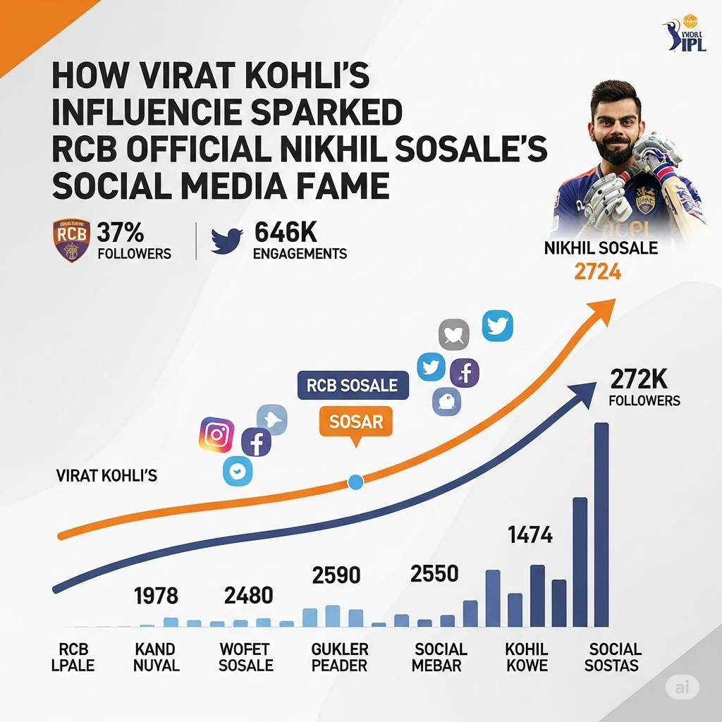 How Virat Kohli’s Influence Sparked RCB Official Nikhil Sosale’s Social Media Fame