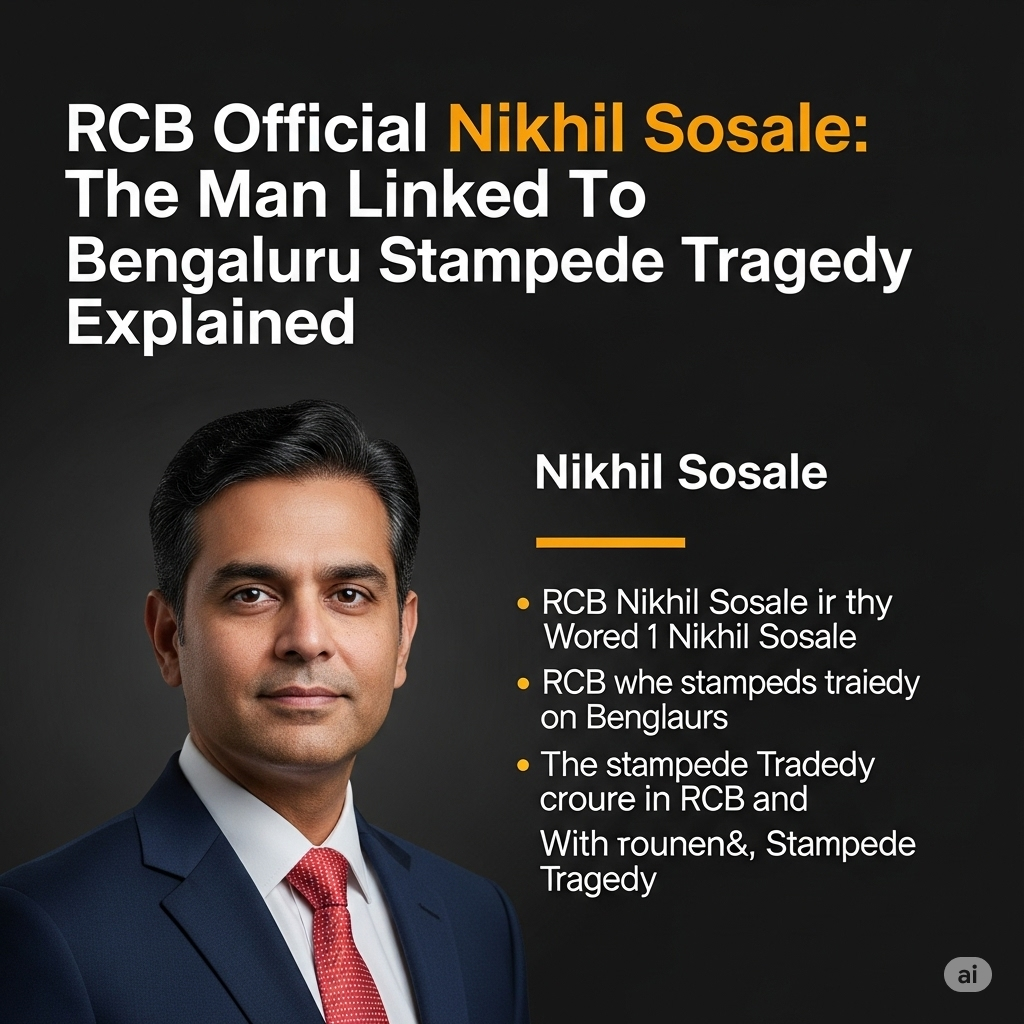 RCB Official Nikhil Sosale: The Man Linked To Bengaluru Stampede Tragedy Explained