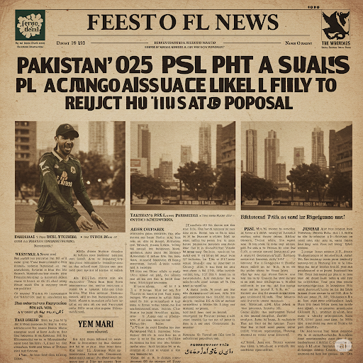 Pakistan's PSL 2025 Plans Hit a Snag as UAE Likely to Reject Hosting Proposal