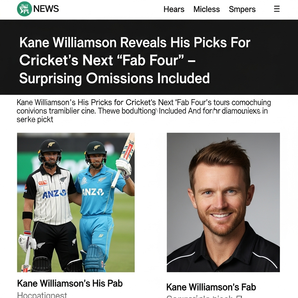 Kane Williamson Reveals His Picks For Cricket’s Next ‘Fab Four’ – Surprising Omissions Included