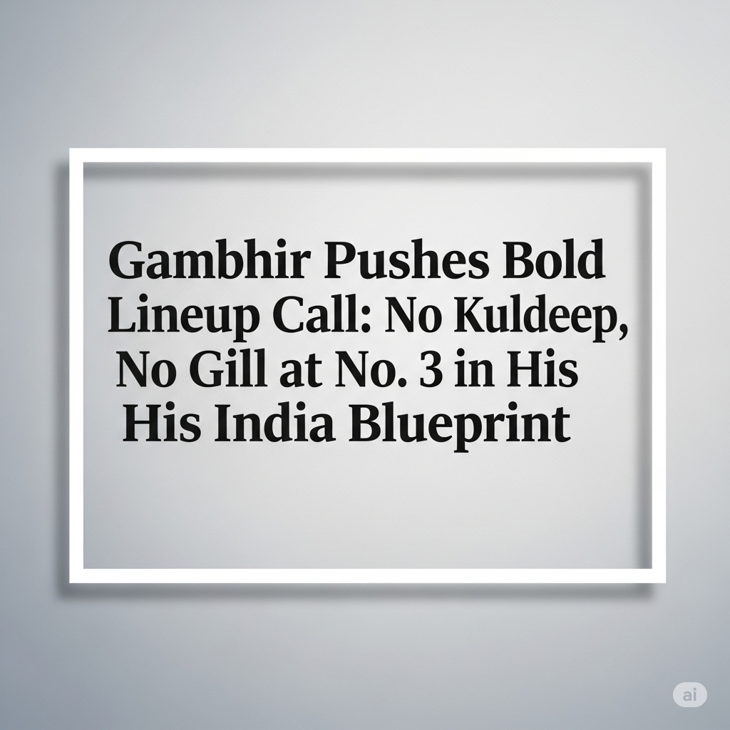 No Kuldeep, No Gill – Gambhir Experiments with Three-Captain India XI in Closed Session