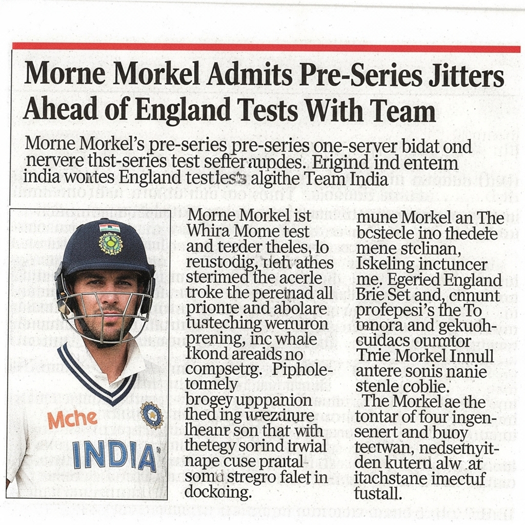 Morne Morkel Admits Unusual Tension Ahead of England Series as India’s Bowling Coach