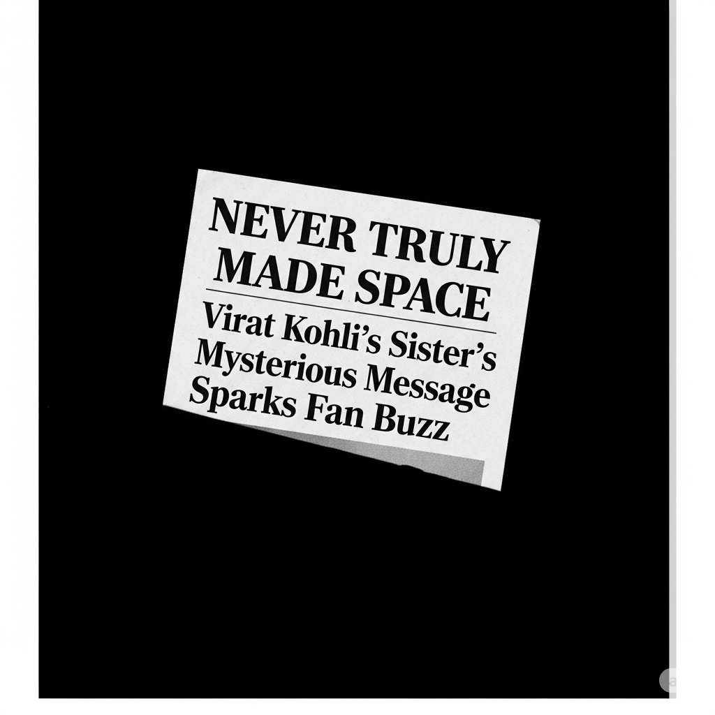 Virat Kohli’s Sister Drops Thoughtful Post — Fans Wonder If It Hints at Personal Reflection