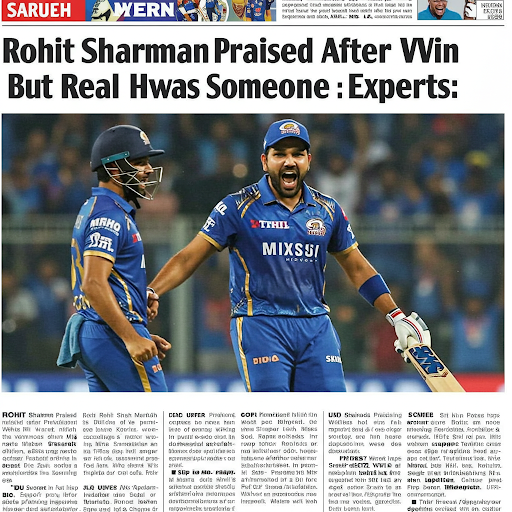 "Rohit Sharma Praised After MI Win, But Real Hero Was Someone Else: Experts"