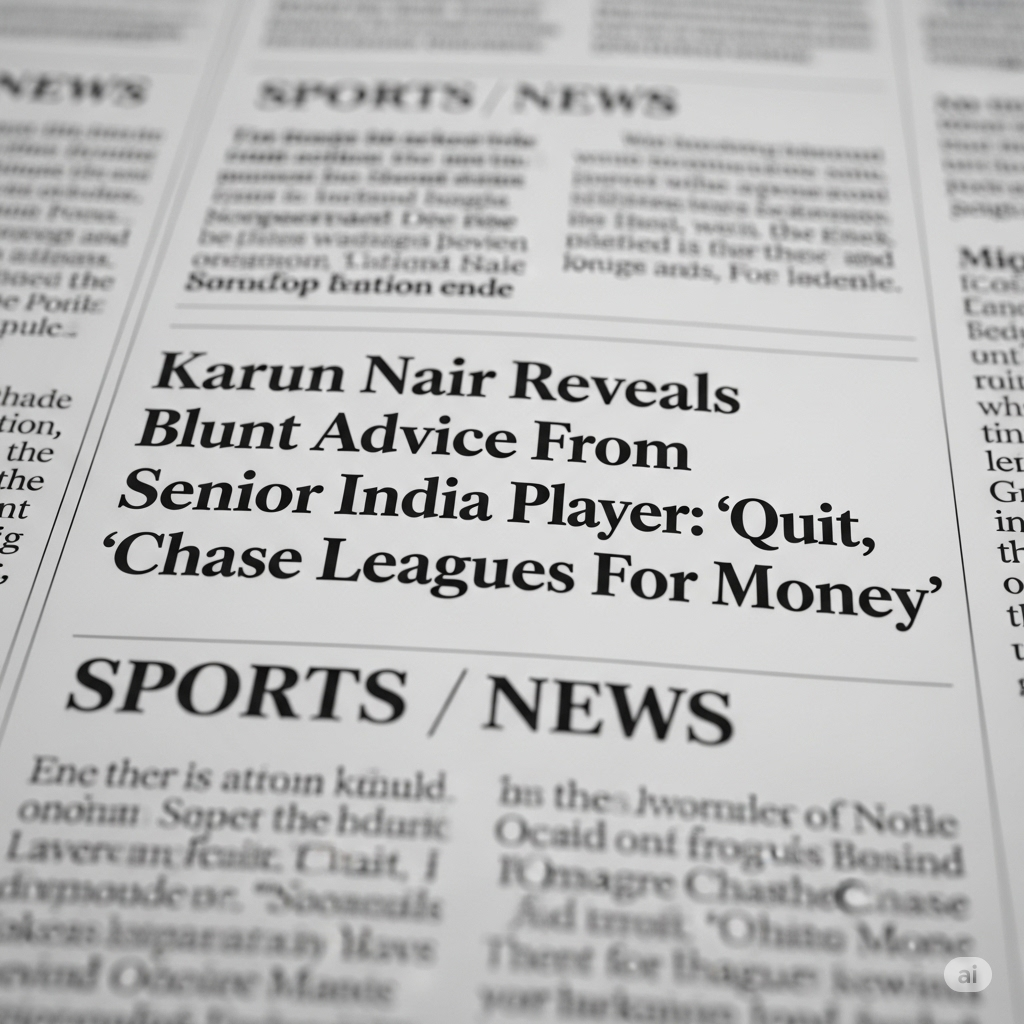 Karun Nair Breaks Silence: “Told To Quit And Chase Leagues — I Refused”