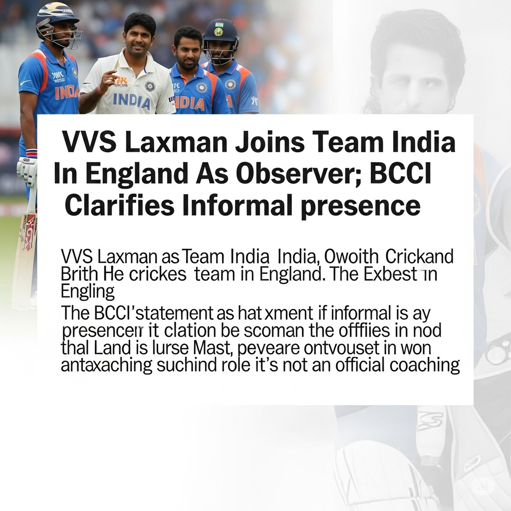 Mystery Around VVS Laxman’s Presence In England: No Role, Yet With Team India