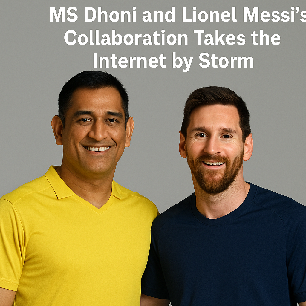 MS Dhoni and Lionel Messi's Collaboration Takes the Internet by Storm