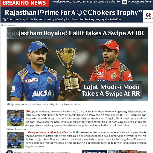 “Rajasthan Royals Are Prime For A Chokers Trophy”: Lalit Modi Takes A Swipe At RR