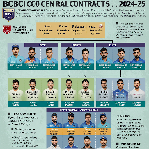 BCCI Central Contracts 2024-25: Iyer, Kishan Make Comeback; Kohli and Rohit Retained in Elite List