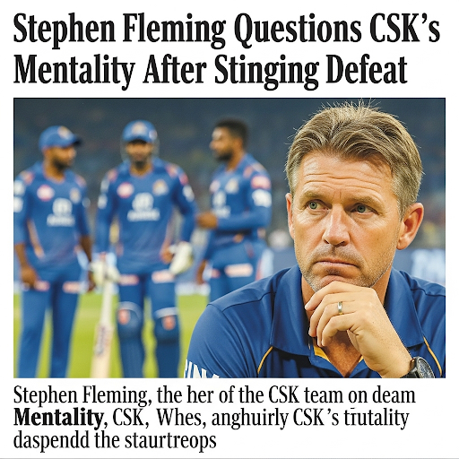 CSK’s Stephen Fleming Opens Up on Tough Season: “This Is a Wake-Up Call for All of Us”