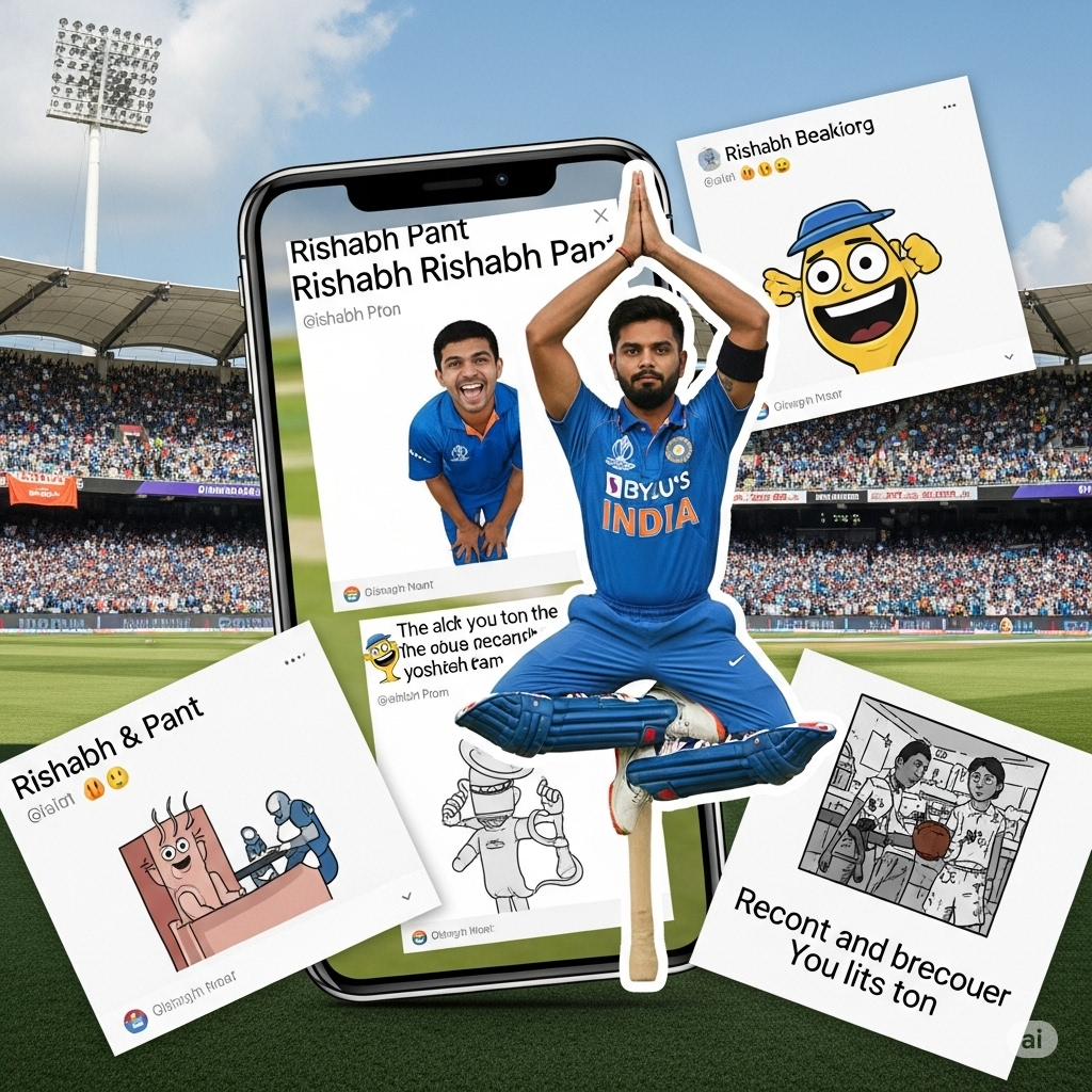 Rishabh Pant’s Yoga-Day Stunt After Century Sets Internet Alight