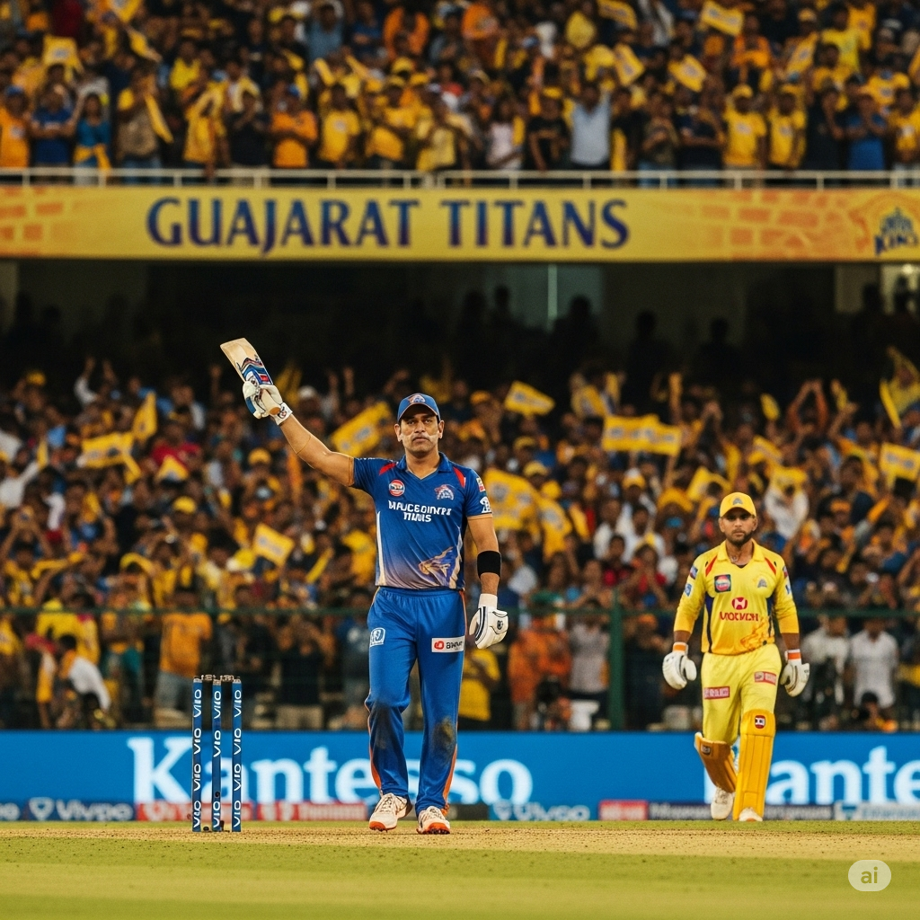 IPL 2025 LIVE: Gujarat Titans Clash with Chennai Super Kings, Dhoni’s Experience a Major Factor as Titans Sport Yellow