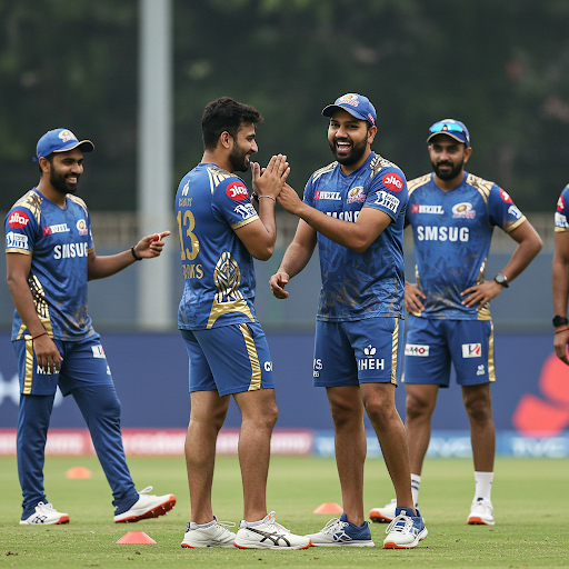Rohit Sharma Playfully Mocks Teammate Over Late Arrival at IPL 2025 Training