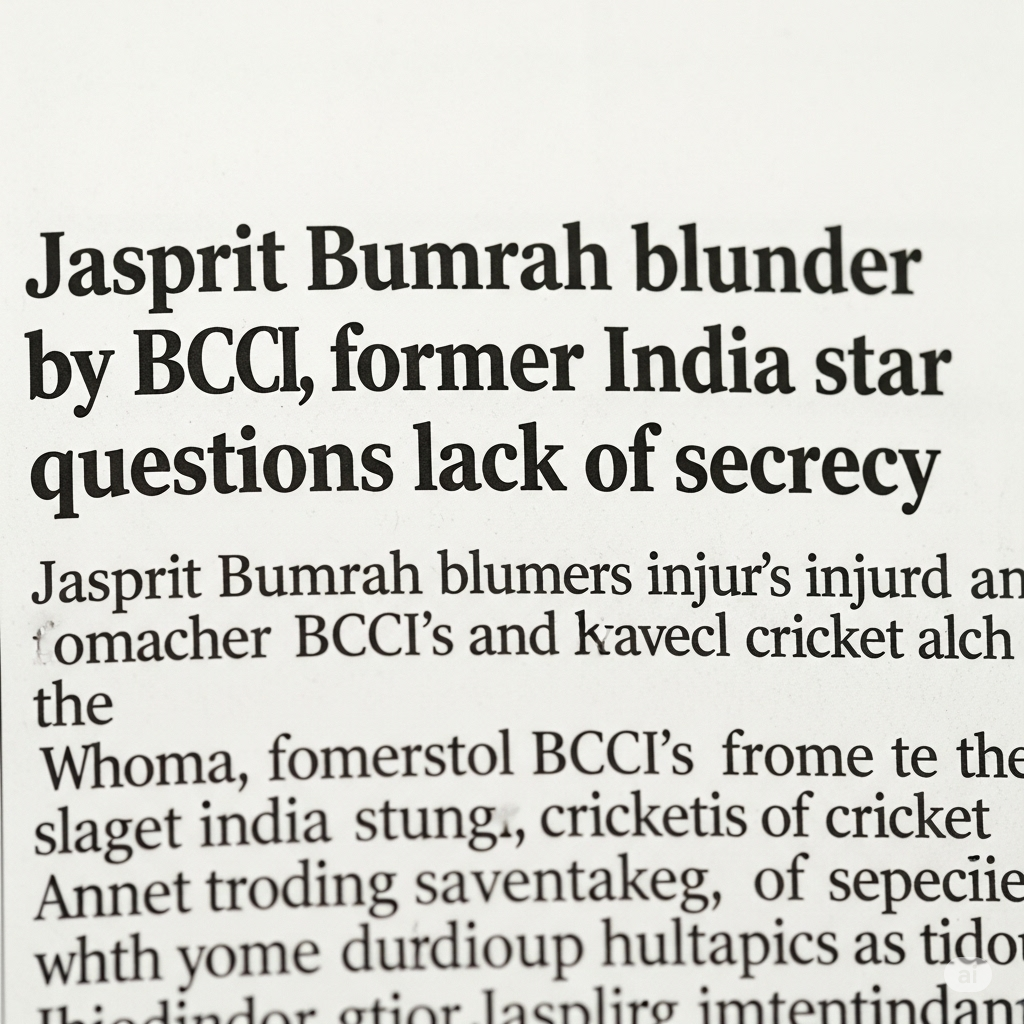 'Jasprit Bumrah' Blunder By BCCI? Former India Star Questions Lack of Secrecy