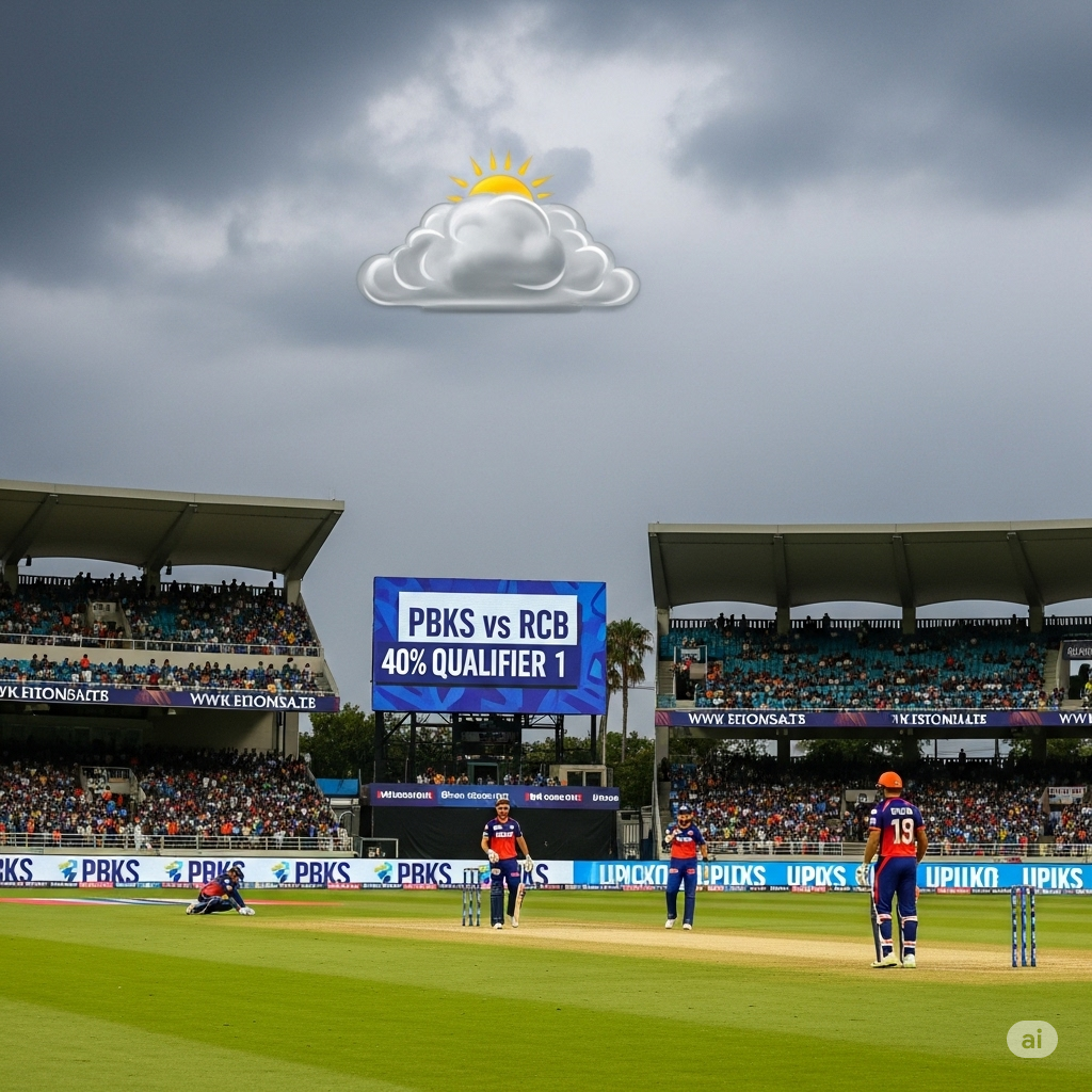 Clouds Hold Breath as PBKS and RCB Clash in High-Stakes Playoff Battle