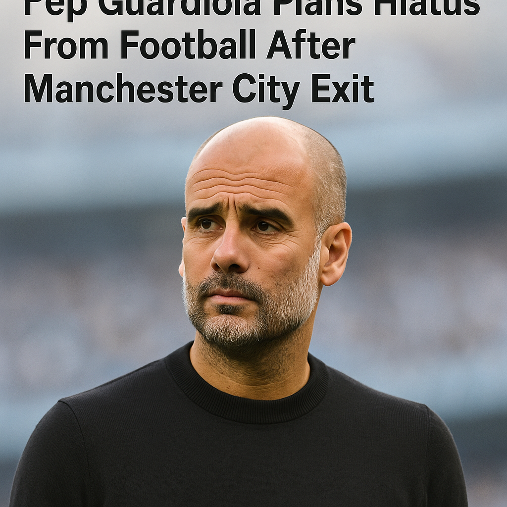 Pep Guardiola Plans Hiatus From Football After Manchester City Exit