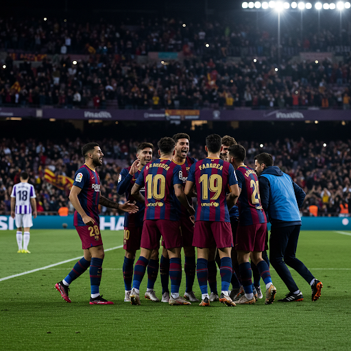 Barcelona Fight Back at Valladolid to Keep La Liga Title Hopes Alive
