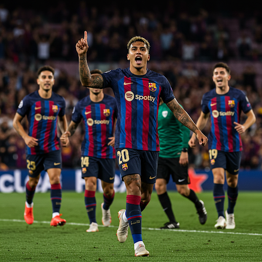 Raphinha’s Spark Ignites Barcelona’s Champions League Ambitions