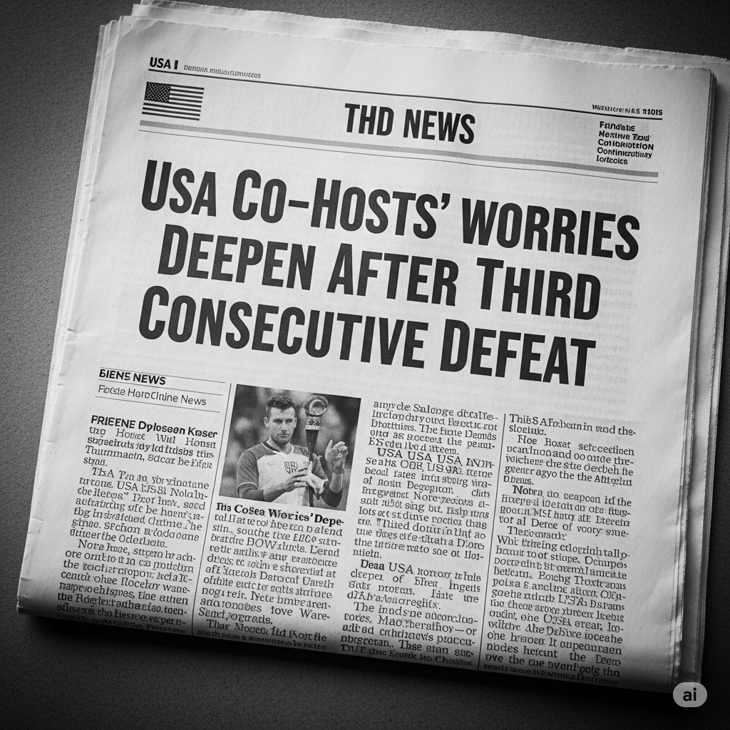 USA Co‑Hosts’ Worries Deepen After Third Consecutive Defeat