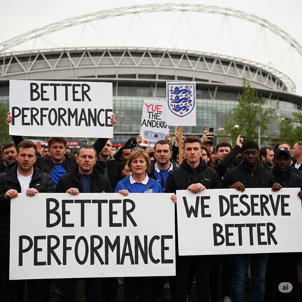 England Struggle to Break Down Andorra, Fans Voice Their Displeasure