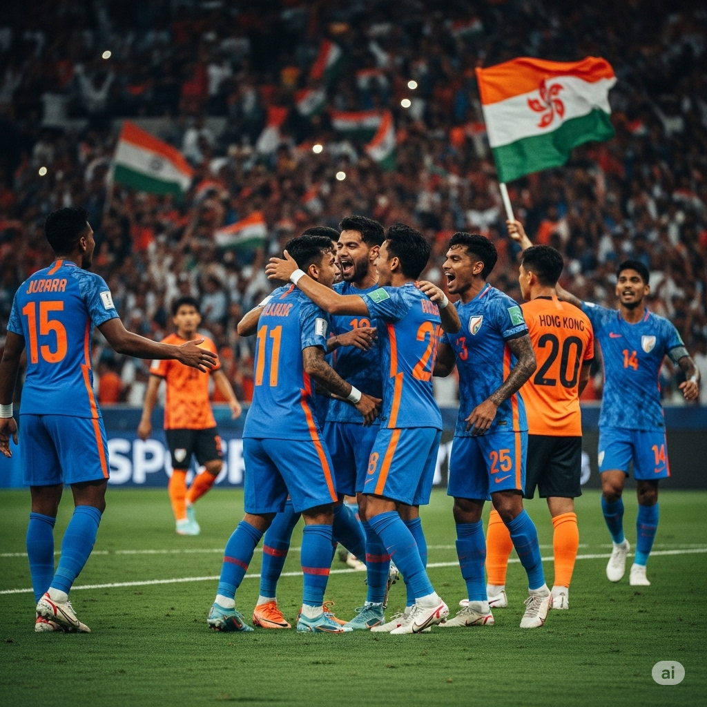 India Set Sights on Tactical Breakthrough Against Hong Kong in Crucial Qualifier