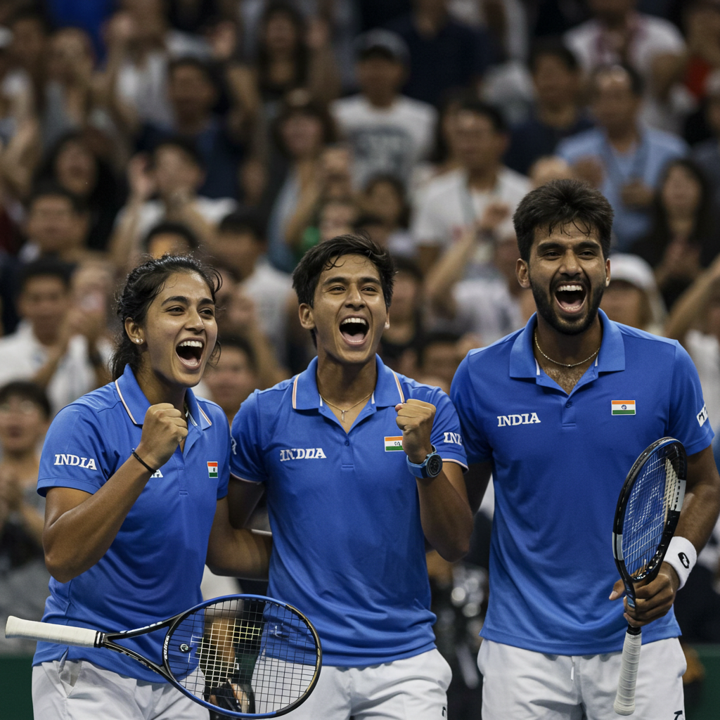 India Score Commanding Win Over Hong Kong in Billie Jean King Cup Clash