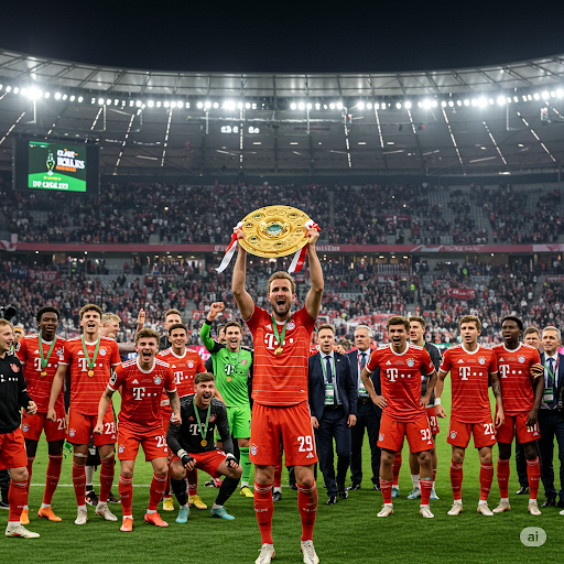 Harry Kane Wins First Major Trophy with Bayern Munich as Thomas Müller Bids Farewell