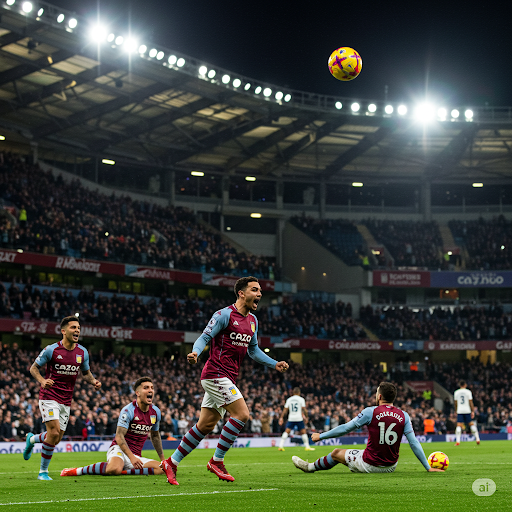 Aston Villa Stun Spurs to Keep Champions League Dream Alive