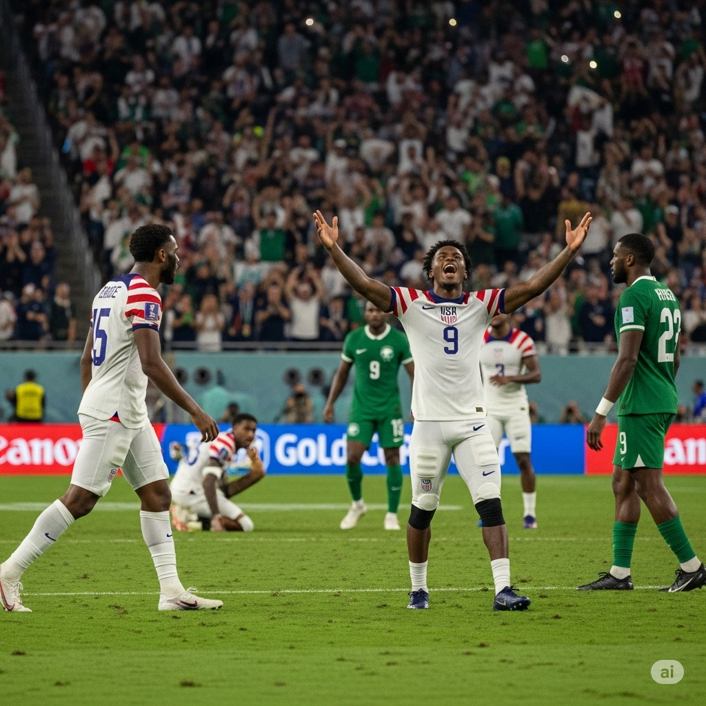 Late First-Half Strike Sends USA Through to Gold Cup Knockouts Against Saudi Arabia