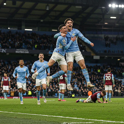 Matheus Nunes Delivers Late Drama as Manchester City Overcome Stubborn Villa