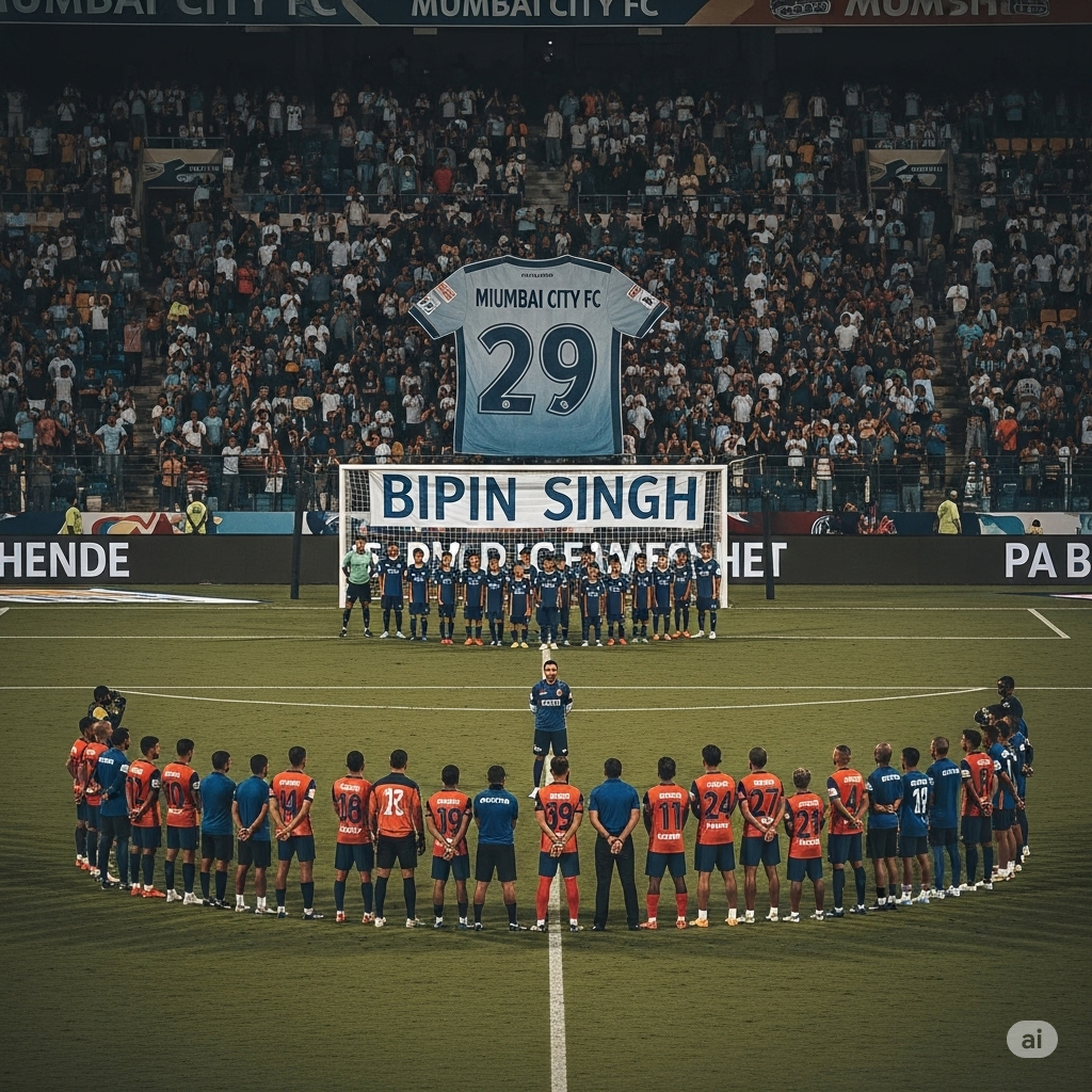 Mumbai City FC Bids Emotional Farewell to Bipin Singh, Retires Iconic Jersey Number 29
